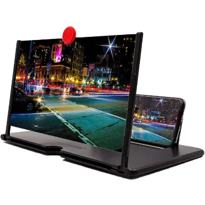 3D HD Screen Magnifier Folding Magnifier Portable Magnifying Glass for for Movies Videos and Gaming