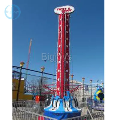 Rotation Sky Drop Tower Rides Free Fall Rotary Tower Twist Shout Rides for Sale