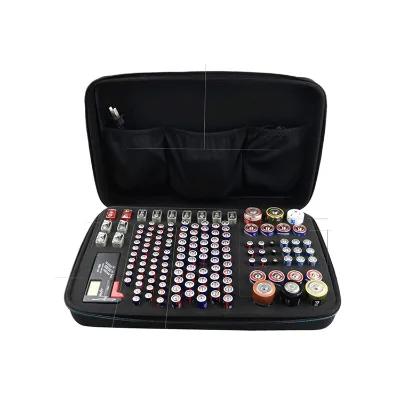 Custom Eva Tool Carrying Case Zipper Waterproof Large Capacity Battery Storage Bag