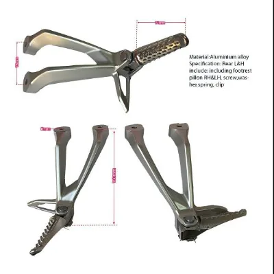 High Quality Motorcycle Part Aluminum Alloy Rear Foot Peg Bracket Assembly ForJunak 907
