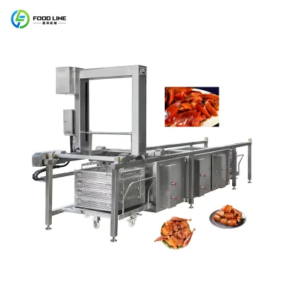 Upgraded Continuous Stewing Machine Energy-Efficient Continuous Steam Cooking Line Newest Version
