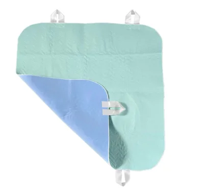 Patient Bed Pads Waterproof Washable Incontinence Underpad With 4/6 Positioning Strap Handles