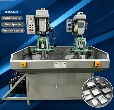 Double Station Hydraulic Multi Spindle Drilling Tapping Combination Machine Customized for Metal Lampshade Machining Process