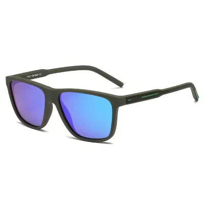 Sports-Style UV400 Polarized Sunglasses for Men Comfortable Driving Fishing Elastic Black Glasses Gold Red Blue White Clear