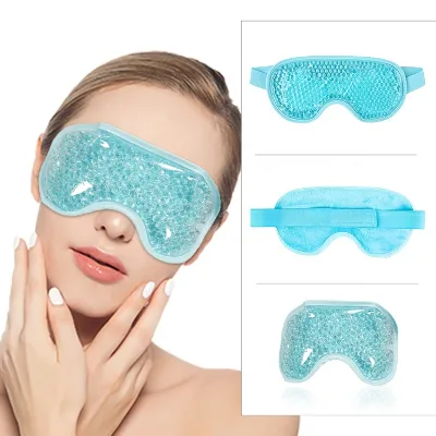 OEM Zejin E04 Reusable Gel Beads Eye Mask with Hot/Cold Therapy Anti-Puffiness & Dark Circles Relief for Women & Men