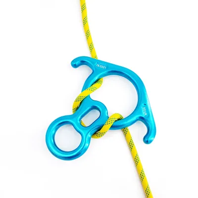 50kN Rescue Horn 8-shaped Descender: 7075 Aviation Aluminum, Can Be Used for High-altitude Activities and Yoga