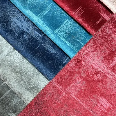 Modern 100% Polyester Woven Velvet Fabric Sofa Set Breathable Knitted Upholstery for Living Room Furniture