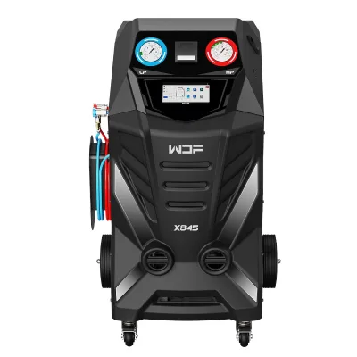 X845 Full Automatic AC Recovery Machine Database Printer for Car Air Conditioner System Refrigerant Recovery Equipment Car Care