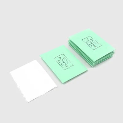 Jewelry Care Cleaning Polishing Cloth Anti T Anti Tarnish Sterling Silver Customized Microfiber for Jewelry With Logo