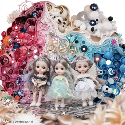 Creative Girls' Birthday Gift Rubber Light Keychain Doll Pendant Cute Princess 3D Durable Kindergarten Toy