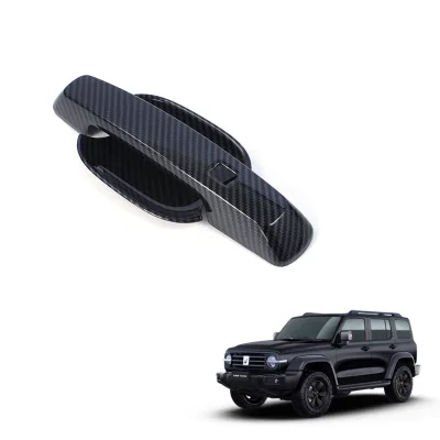 Maremlyn Rear Door Handle Bowl GWM TANK 300 SUV ABS Carbon Fiber Pattern Decoration & Protection Interior Accessory