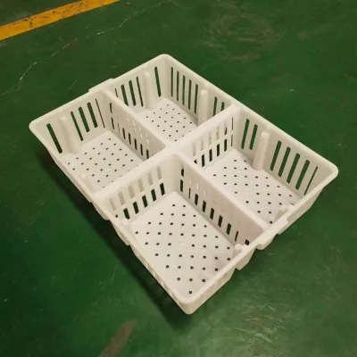 Chicken Basket 4 Parts Not Foldable for Chick Transport Crate PP Hold 80-100 Chicks