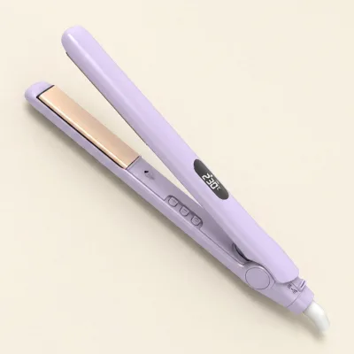 Floating Plate Flat Iron 1 Inch PTC Heater 30 Min Auto Off Travel Lock