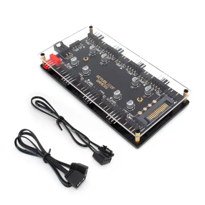 ARGB 4 Pin Fan for PC Motherboard RGB Dimming PWM Temperature Control 1 8 Way Multi-Mode Splitter Case Laptop Cases Covers