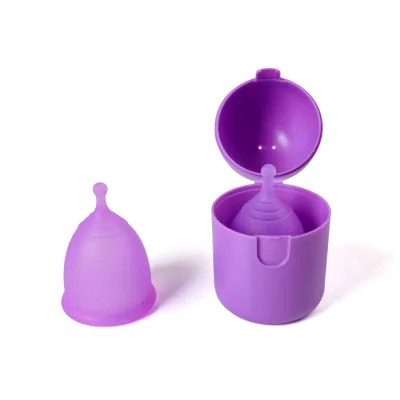 High-Temperature PP Plastic Storage Box Menstrual Cups Microwave Sterilization Reusable Eco-Friendly Popular Foreign Trade
