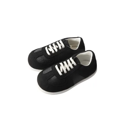 Classic Black Genuine Leather Casual Shoes for Everyday Comfort and Fancy Style