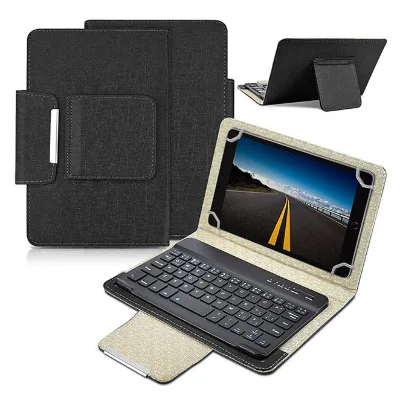 Ultra-Thin 7/8 Inch Tablet Protective Case with Large Strap Support & Mini for Bluetooth Keyboard Model Number Mini Cover