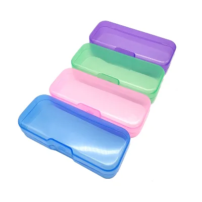 Factory Wholesale Transparent Plastic Glasses Case Custom Logo Optical Hard Glasses Storage Box