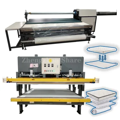 Packaging Roll up Mattress Vacuum Compressed Machine Mattress Roller Compressing Machinery