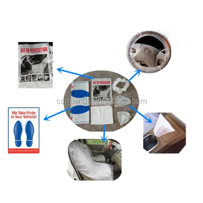 Disposable Car Clean Set 5 in 1 Kit for Auto Service Kit Used in Auto Body Shop Made in China