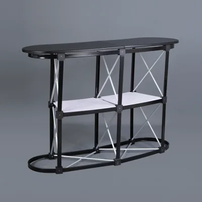 Collapsible Aluminum Display Table Outdoor Portable Extension Table Exhibition Reception Promotion Counter