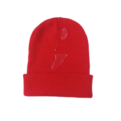 Men's Promotion Cold Rain Weather Waterproof Beanie Knitted Hat with Micro-fleece Lining with Customized logo