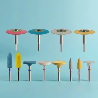 Dental Lab Polishing Wheel Disc Grinder Rubber Diamond Polishers for Porcelain Zirconia Crown Polishing