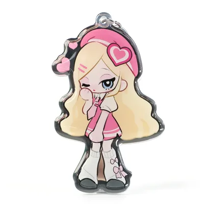 For Religious Animal Angel 0.7mm Eco-Friendly Plastic Craft Mirrored Panel Custom Acrylic Mirror Keychains