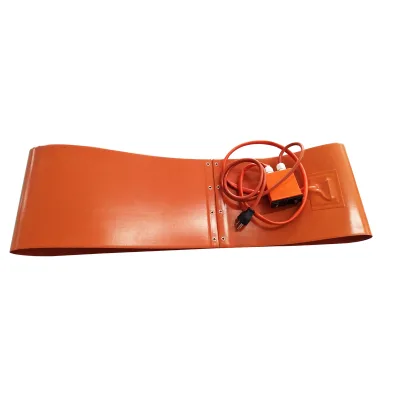 Customized European Plug Heating Equipment Oil Drum Heater Silicone Rubber Pad Flexible Element Digital Thermostat Waterproof