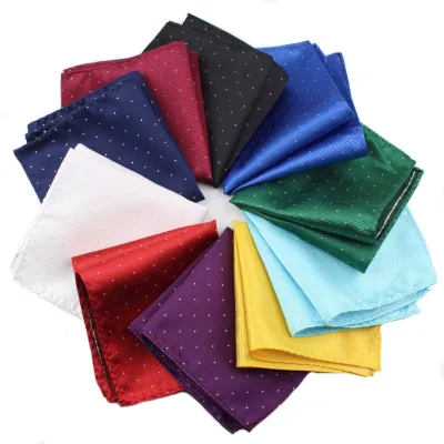 Vintage Fashion Party Men's Pocket Square Star Point Groomsmen Men Pocket Square Hanky 22*22cm