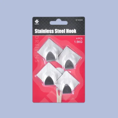 Shanfeng 1.5kg Metal Hanging Self Adhesive Stainless Steel Hook