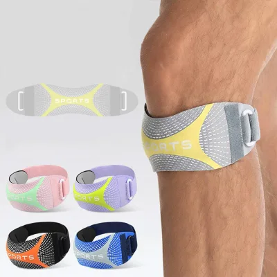Patella Band Knee Pads Knee Sleeves Nylon Cotton Basketball Running Meniscus Knee Protection Thickened Pressure Shock Gym