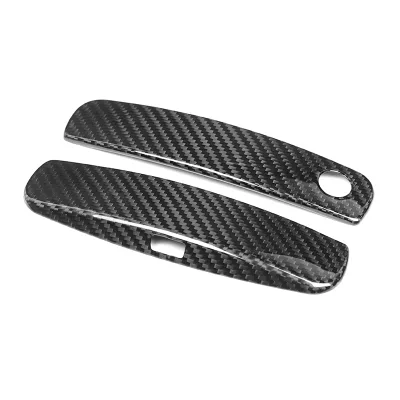 ES Carbon Fiber Door Handle Decorative Sticker Carbon Fiber Car Accessories for Dodge Challenger/Charger 2011-2024