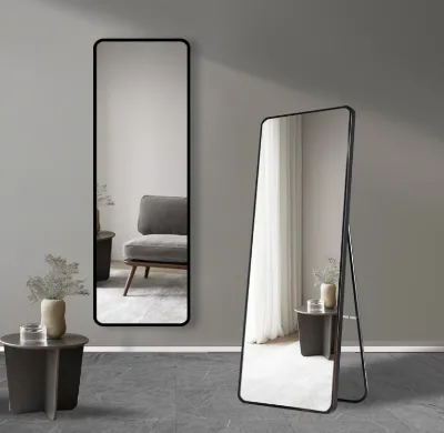 Modern Full-length Mirrors Decor Wall Living Room Glass Mirror Wall Standing Mirror Rectangular Shape