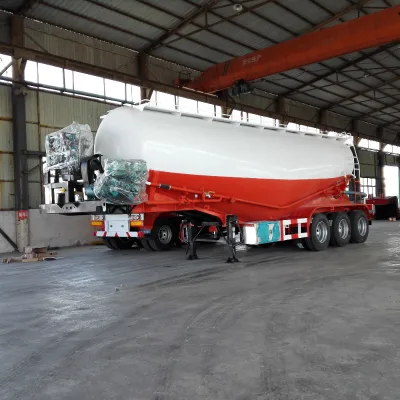 60m3 W-type Cement Bulker/Bulk Cement Tanker Semi Truck Trailer