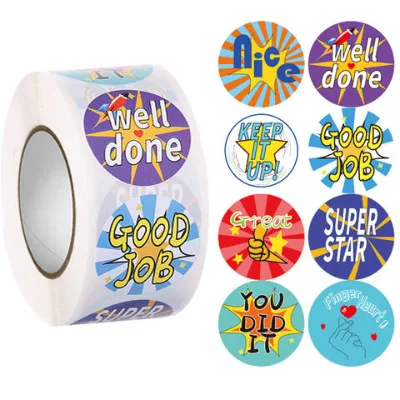 Cheap Cartoon Stickers Cute Encourage Label for Kids