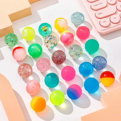 Highly Recommended Children's Creativity Colorful 25mm Elastic Ball Children's Rubber Bouncing Ball for Floating Bouncing
