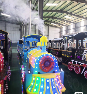 Commercial Street Short-Distance Passenger Transport Compact Trackless Train for Theme Park Funfair