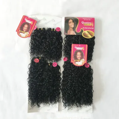 Xuchang Dadi Hair Factory Yaki Braiding Hair quattro Bebe Curl 4pcs,small Curly Heat Resistant Fiber Synthetic Hair Packing