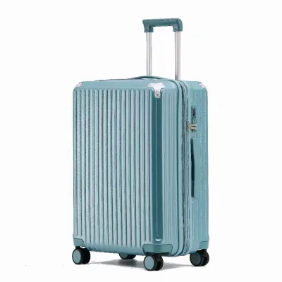 Custom Carry-On Luggage Sets New Spinner Trolley with Front Compartment PC Hard Side Suitcase Waterproof USB Charging Port