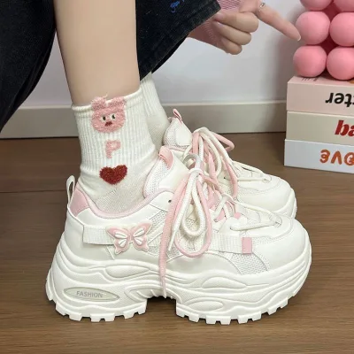 New Spring Student Thick Soled Popular Casual Sports Shoes