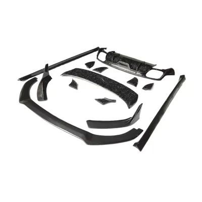 971 SD Style Automotive Body Parts Carbon Fiber Facelift Body Kits Front Bumper Lip Corner Side Skirts Rear Diffuser Spoiler
