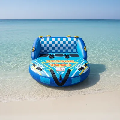 Durable Commercial PVC Towable Sofa Water Ski Tube Inflatable for Outdoor Water Sports Entertainment