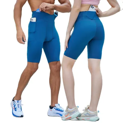 Couple Style High Elastic Compression Pants for Men's Gym Running Shorts Sportswear for Men Women Custom logo