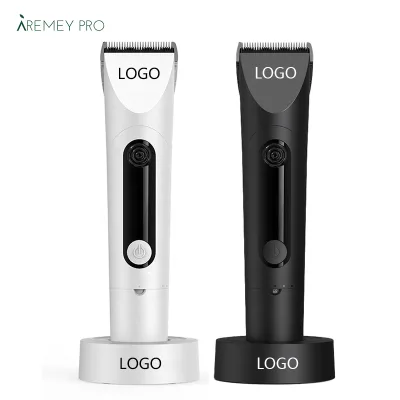 Custom Logo High Quality Skin Safe Body Trimmer USB Rechargeable Fast Charging Body Hair Trimmer with Charging Base for Outdoor