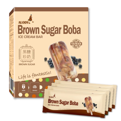 Competitive Price Boba Pearl Ice Cream Bar Brown Sugar Flavor Icecream Ready To Eat