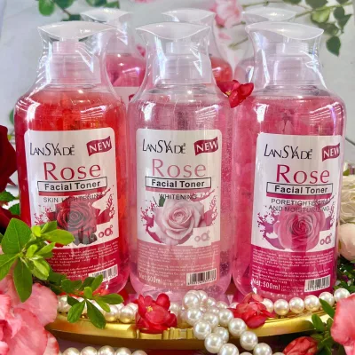 Rose Water Natural Flowers Petal Wholesale Moisturizing Oil Control Lightening Hydrating Skin Care Facial Toner Liquid 500ml