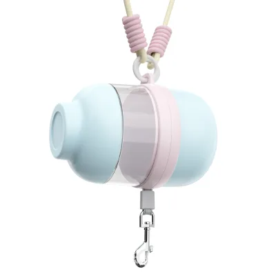 3-in-1 Hands-Free Cross Body Dog Leash with Water Bottle Trio 1.3m Pet Leash 200ml Water Bottle Food Bowl Poop Bag Dispenser