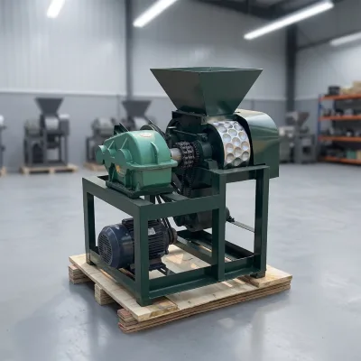 Industrial Briquette Press Machine Heavy Duty Reducer Wear Resistant Roller Shell Coal Dust Charcoal Powder Briquette Processing