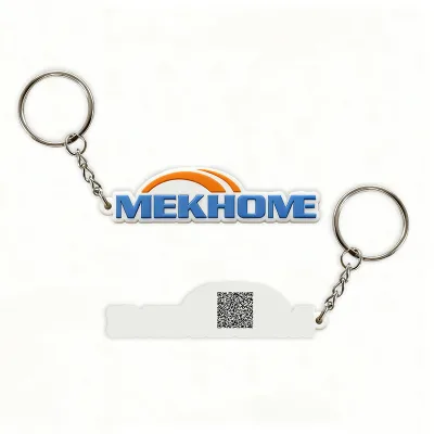 Custom Fitness QR Code Keyring Gym Membership Keyring Promotional Sport Keychain Gift